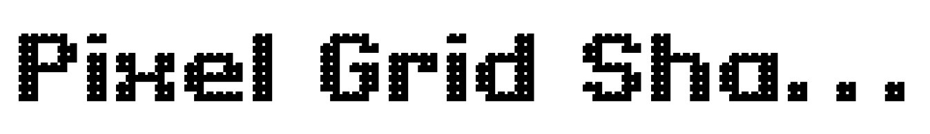 Pixel Grid Shadow Bold M